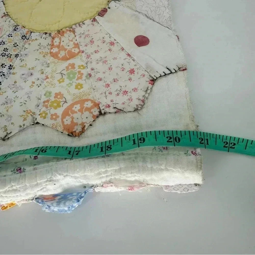 Vintage handmade one of a kind quilt overalls - Picture 6 of 10